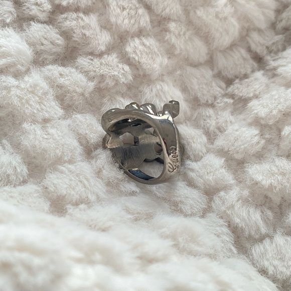 Guess Gun Black Statement Ring Size 7 New - Picture 4 of 5